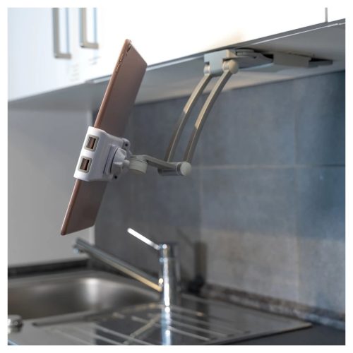 Konyhai tartó 4smarts ErgoFix H7 tabletokhoz és okostelefonokhoz, ezüst