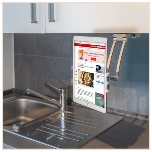 Konyhai tartó 4smarts ErgoFix H7 tabletokhoz és okostelefonokhoz, ezüst