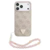Guess 4G Strap Triangle Logo tok MagSafe az iPhone 17 Pro Max készülékhez rózsaszín