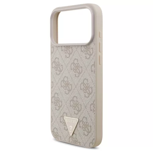 Guess 4G Strap Triangle Logo tok MagSafe az iPhone 17 Pro Max készülékhez rózsaszín