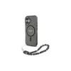 Guess GUHMP16SHGCRELSK iPhone 16 6.1" készülékhez kemény tok IML Glitter With Pearl Strap MagSafe fekete