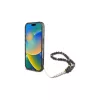 Guess GUHMP16SHGCRELSK iPhone 16 6.1" készülékhez kemény tok IML Glitter With Pearl Strap MagSafe fekete