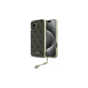   Guess GUHCP16SGF4GBR iPhone 16 6.1" keménytok készülékhez – 4G Charms Collection, barna