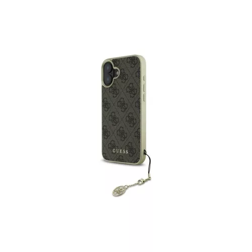 Guess GUHCP16SGF4GBR iPhone 16 6.1" keménytok készülékhez – 4G Charms Collection, barna