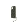 Guess GUHCP16SGF4GBR iPhone 16 6.1" keménytok készülékhez – 4G Charms Collection, barna