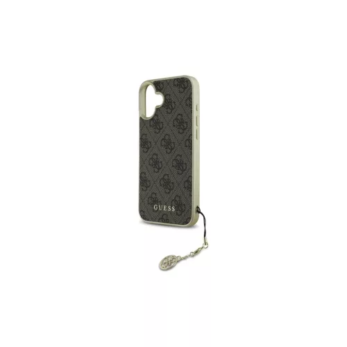 Guess GUHCP16SGF4GBR iPhone 16 6.1" keménytok készülékhez – 4G Charms Collection, barna