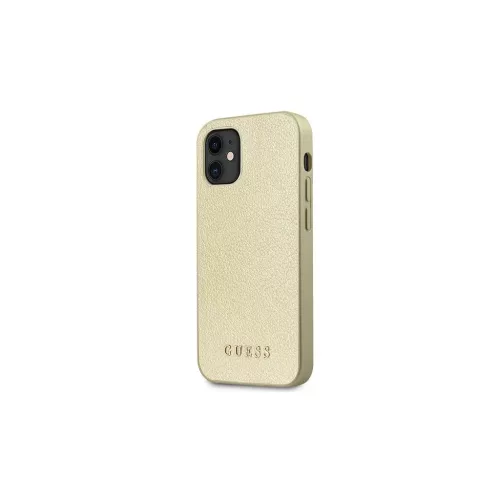 Guess GUHCP12SIGLGO iPhone 12 mini készülékhez 5,4" kemény tok arany Iridescent