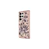 Guess GUHCS23LHCFWSP S23 Ultra S918 készülékhez kemény tok Flower Collection rózsaszín