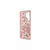 Guess GUHCS23LHCFWSP S23 Ultra S918 készülékhez kemény tok Flower Collection rózsaszín