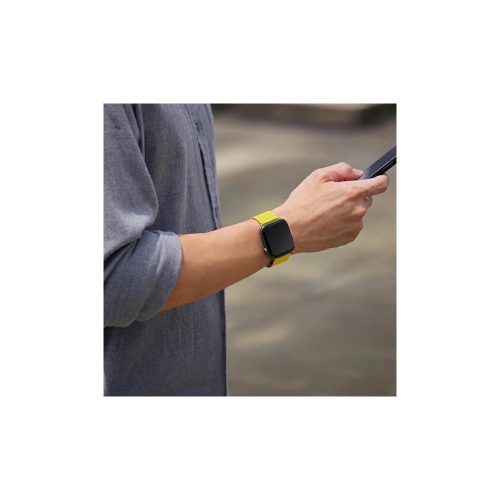 UNIQ Revix Strap Apple Watch Series 1-8/SE/SE2/SE3 készülékhez 38/40/41mm Reversible Magnetic rózsaszín-bézs