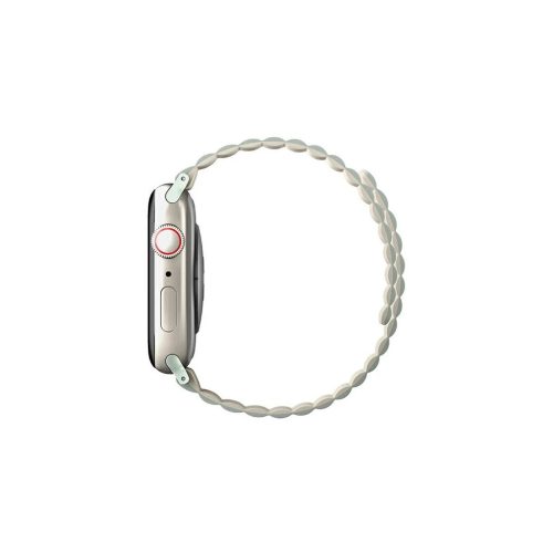 UNIQ Revix szíj Apple Watch Series 1-8/SE/SE2/SE3 38/40/41mm készülékhez fordítható mágneses zöld-bézs