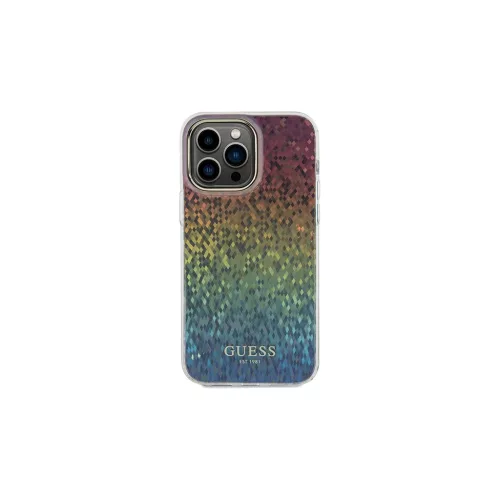 Guess GUHCP13XHDECMI iPhone 13 Pro Max készülékhez 6.7" keménytok IML Faceted Mirror Disco Iridescen