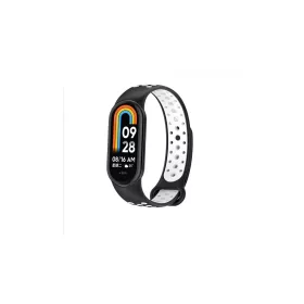   Beline Mi Band 10/9/8 készülékhez design szíj fekete-fehér