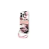 Guess GUHCP13XKCABPI iPhone 13 Pro Max 6,7" készülékhez keménytok Camo Strap Collection rózsaszín