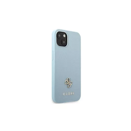 Guess GUHCP13SPS4MB iPhone 13 mini 5,4" készülékhez kemény tok Saffiano 4G Small Metal Logo kék