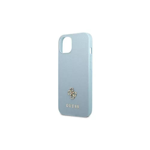 Guess GUHCP13SPS4MB iPhone 13 mini 5,4" készülékhez kemény tok Saffiano 4G Small Metal Logo kék