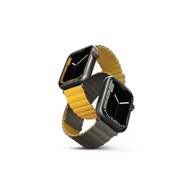   UNIQ Revix szíj Apple Watch Series1-8/SE/SE2/3/Ultra1/2/3 készülékhez 42/44/45/49mm Reversible Magnetic mustár