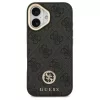Guess 4G Strass Logo & Big Strap Metal Buttons MagSafe tok iPhone 17 készülékhez fekete