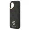 Guess 4G Strass Logo & Big Strap Metal Buttons MagSafe tok iPhone 17 készülékhez fekete