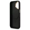Guess 4G Strass Logo & Big Strap Metal Buttons MagSafe tok iPhone 17 készülékhez fekete