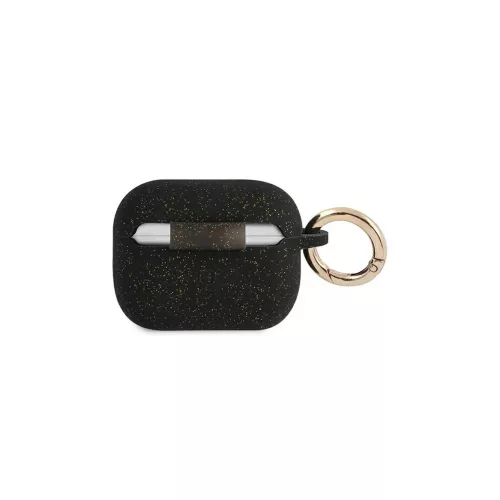Guess GUAPSGGEK AirPods Pro készülékhez tok Silicone Glitter fekete