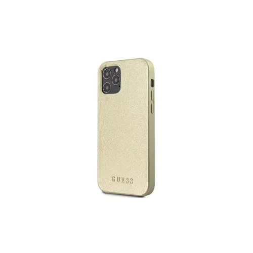 Guess GUHCP12LIGLGO iPhone 12 Pro Max 6,7" készülékhez keménytok arany Iridescent