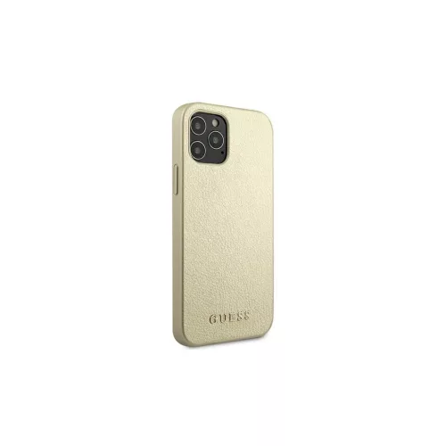 Guess GUHCP12LIGLGO iPhone 12 Pro Max 6,7" készülékhez keménytok arany Iridescent