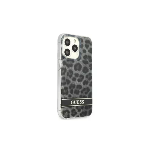 Guess GUHCP13LHSLEOK iPhone 13 Pro / 13 6,1" készülékhez kemény tok Leopard szürke