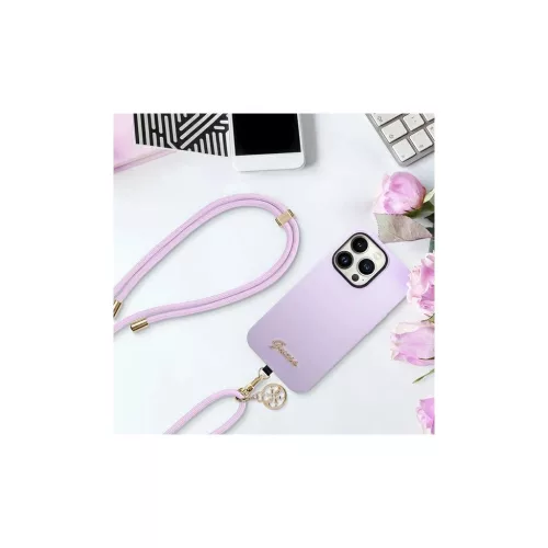 A fordítás: Guess GUOUCNMG4EU Univerzális CBDY kábelpánt nylon 4G Metal Charm lila