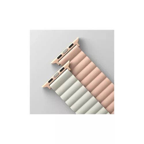 UNIQ Revix Strap Apple Watch Series1-8/SE/SE2/SE3/Ultra1/2/3 készülékhez, 42/44/45/49mm, fordítható, mágneses, rózsaszín
