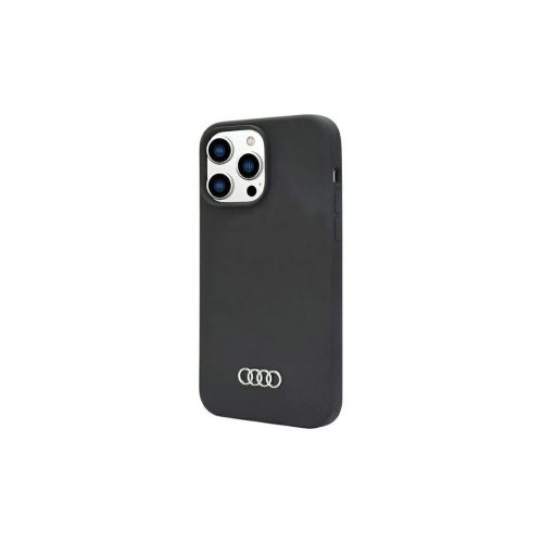 Audi szilikon tok iPhone 14 Pro Max 6.7" készülékhez kemény AU-LSRIP14PM-Q3/D1-BK fekete