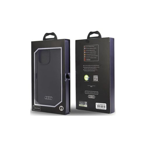 Audi szilikon tok iPhone 14 Pro Max 6.7" készülékhez kemény AU-LSRIP14PM-Q3/D1-BK fekete