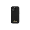 Guess GUHCP13XLSLMGBK iPhone 13 Pro Max 6.7" készülékhez kemény tok Silicone Script Gold Logo fekete