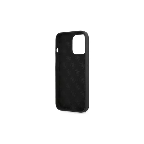 Guess GUHCP13XLSLMGBK iPhone 13 Pro Max 6.7" készülékhez kemény tok Silicone Script Gold Logo fekete