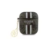 Guess GUA2P4RPSW AirPods 1/2 készülékhez tok 4G Printed Stripes Charm barna