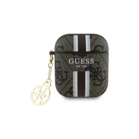   Guess GUA2P4RPSW AirPods 1/2 készülékhez tok 4G Printed Stripes Charm barna