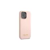 Guess GUHCP13XLSLMGLP iPhone 13 Pro Max készülékhez kemény tok Silicone Script Gold Log világos rózsaszín