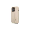 Guess GUHCP13LPSATLE iPhone 13 Pro/13 (6,1") készülékhez keménytok, SaffianoTriangle Logo, bézs