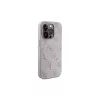 Guess GUHMP15XG4GFRP iPhone 15 Pro Max készülékhez 6.7" kemény tok 4G Collection Leather Metal Logo Mag rózsaszín