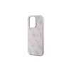 Guess GUHMP15XG4GFRP iPhone 15 Pro Max készülékhez 6.7" kemény tok 4G Collection Leather Metal Logo Mag rózsaszín