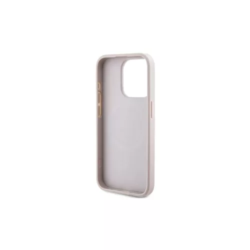 Guess GUHMP15XG4GFRP iPhone 15 Pro Max készülékhez 6.7" kemény tok 4G Collection Leather Metal Logo Mag rózsaszín