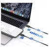 USAMS KY Series US-SJ696 60W USB-C to USB-C 2m kábel fehér