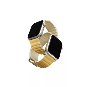   UNIQ Revix Prémium óra szíj AppleWatch Series1-8/SE/SE2/SE3 8/40/41 Edition készülékhez fordítható Mag sárga-bézs