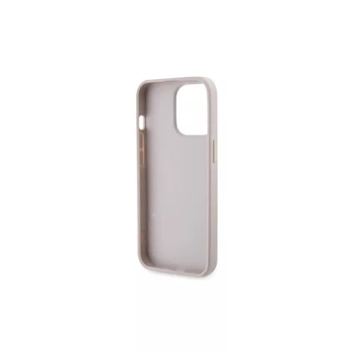 Guess GUHCP13XP4TDSCPP iPhone 13 Pro Max 6.7" készülékhez kemény tok Crossbody 4G Metal Logo rózsaszín