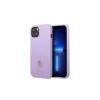 Guess GUHCP13SPS4MU iPhone 13 mini készülékhez kemény tok Saffiano 4G Small Metal Logo lila