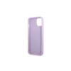 Guess GUHCP13SPS4MU iPhone 13 mini készülékhez kemény tok Saffiano 4G Small Metal Logo lila