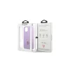 Guess GUHCP13SPS4MU iPhone 13 mini készülékhez kemény tok Saffiano 4G Small Metal Logo lila