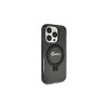 Guess GUHMP13LHRSGSK iPhone 13 Pro / 13 (6.1") készülékhez kemény tok Ring Stand Script Glitter MagSafe fekete