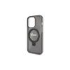 Guess GUHMP13LHRSGSK iPhone 13 Pro / 13 (6.1") készülékhez kemény tok Ring Stand Script Glitter MagSafe fekete