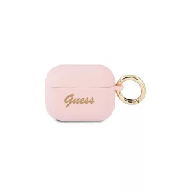   Guess GUAPSSSI AirPods Pro készülékhez tok rózsaszín Silicone Vintage Script